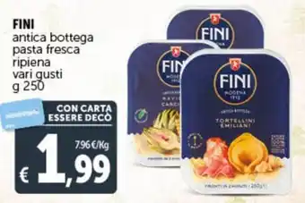 Deco Supermercati FINI antica bottega pasta fresca ripiena vari gusti g 250 offerta