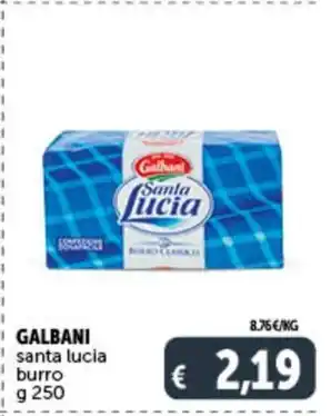 Deco Supermercati GALBANI santa lucia burro g 250 offerta
