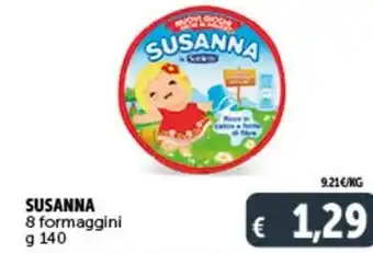 Deco Supermercati SUSANNA 8 formaggini g 140 offerta