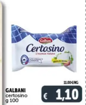 Deco Supermercati GALBANI certosino g 100 offerta