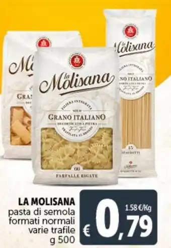 Deco Supermercati LA MOLISANA pasta di semola formati normali varie trafile g 500 offerta