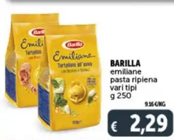 Deco Supermercati BARILLA emiliane pasta ripiena vari tipi g 250 offerta