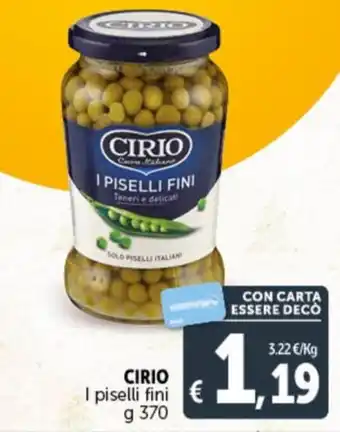 CIRIO I piselli fini g 370