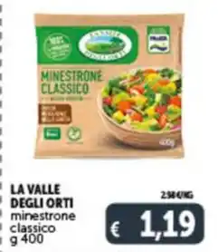 Deco Supermercati LA VALLE DEGLI ORTI minestrone classico g 400 offerta