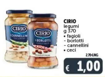 Deco Supermercati CIRIO legumi g 370 offerta