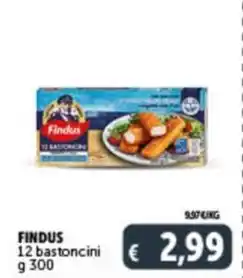 Deco Supermercati FINDUS 12 bastoncini offerta