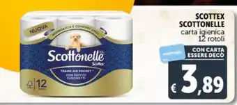 Deco Supermercati SCOTTEX SCOTTONELLE carta igienica 12 rotoli offerta