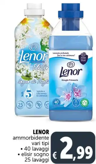 Deco Supermercati LENOR ammorbidente vari tipi offerta