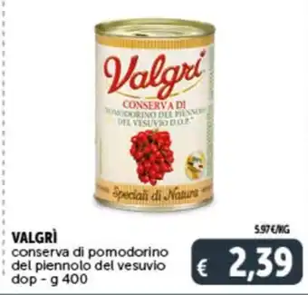 Deco Supermercati VALGRI conserva di pomodorino del piennolo del vesuvio dop - g 400 offerta