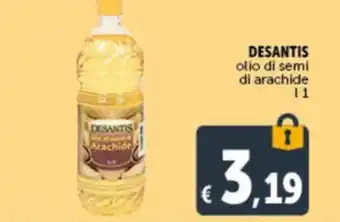 Deco Supermercati DESANTIS olio di semi di arachide offerta