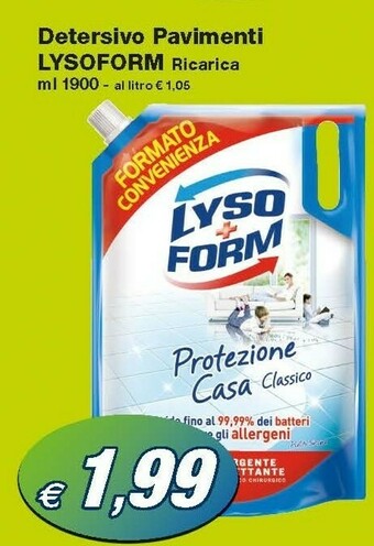 Prix Quality Lysoform Detersivo Pavimenti offerta