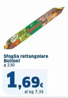 Sigma Sfoglia rettangolare Buitoni g 230 offerta