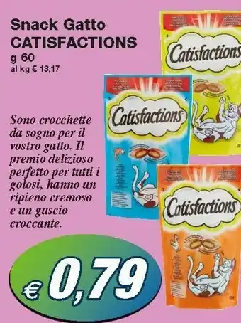 Catisfactions Snack Gatto