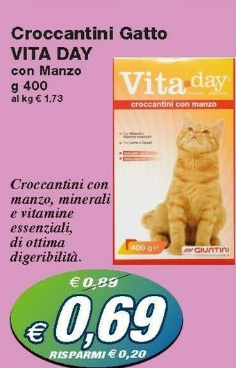 Prix Quality Vita Day Croccantini Gatto offerta