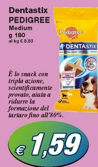 Prix Quality Pedigree Dentastix Medium offerta