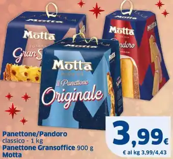 Sigma Panettone/Pandoro classico - 1 kg Panettone Gransoffice 900 g Motta offerta