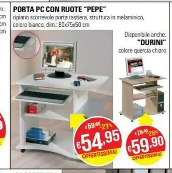 Porta Pc Con Ruote Pepe
