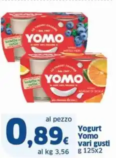 Yogurt Yomo vari gusti g 125x2