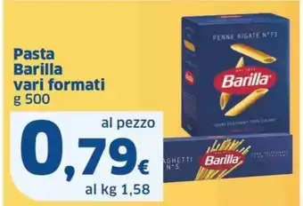Pasta Barilla vari formati g 500
