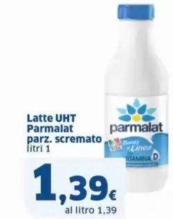 Sigma Latte UHT Parmalat parz. scremato litri 1 offerta