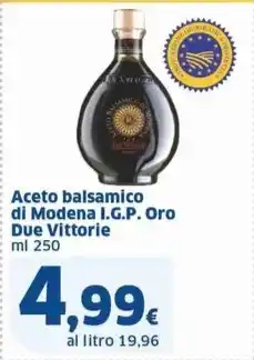Sigma Aceto balsamico di Modena I.G.P. Oro Due Vittorie ml 250 offerta