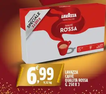 Sigma LAVAZZA CAFFE QUALITÀ ROSSA G. 250 X 3 offerta