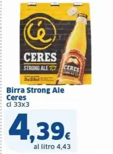 Sigma Birra Strong Ale Ceres offerta