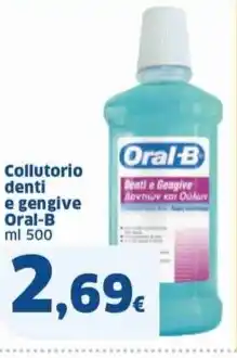 Sigma Collutorio denti e gengive Oral-B ml 500 offerta