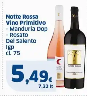 Sigma Notte Rossa Vino Primitivo offerta