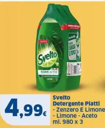 Sigma Svelto Detergente Piatti offerta