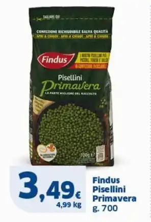 Sigma Findus Pisellini Primavera g. 700 offerta