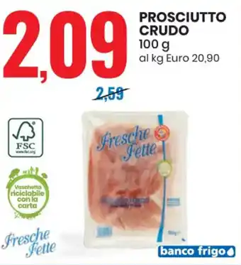 Eurospin PROSCIUTTO CRUDO 100 g offerta
