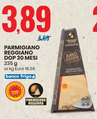 Eurospin PARMIGIANO REGGIANO DOP 30 MESI 235 g offerta