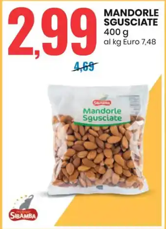 Eurospin MANDORLE SGUSCIATE 400 g offerta