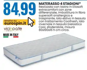 Eurospin MATERASSO 4 STAGIONI offerta