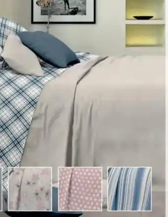 Eurospin COMPLETO LETTO FLANELLA MATRIMONIALE 240x280cm, con angoli 170x200+23cm, 2 federe 50x80, offerta
