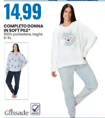 Eurospin COMPLETO DONNA IN SOFT PILE* 100% poliestere, taglie S-XL. offerta