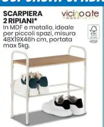 Eurospin SCARPIERA 2 RIPIANI 48X19X46h cm, offerta