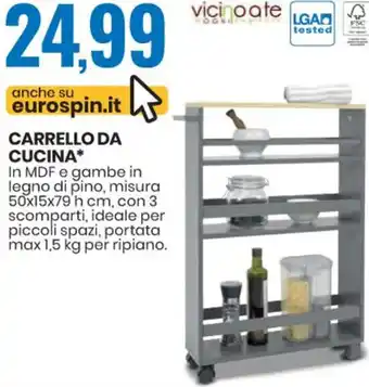 Eurospin CARRELLO DA CUCINA offerta