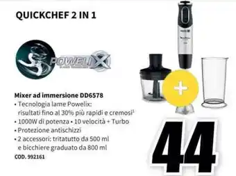 MediaWorld Moulinex Mixer ad immersione DD6578 offerta