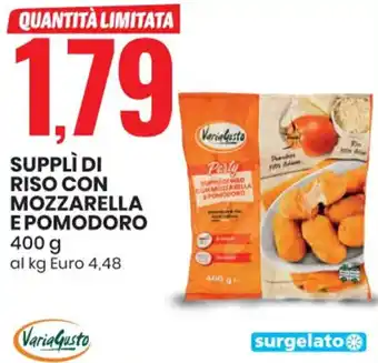Eurospin SUPPLÌ DI RISO CON MOZZARELLA E POMODORO 400 g offerta