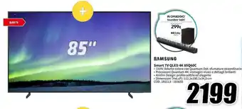 MediaWorld SAMSUNG Smart TV QLED 4K 85Q60C offerta