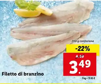 Lidl Filetto di branzino offerta