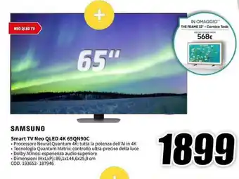 MediaWorld SAMSUNG Smart TV Neo QLED 4K 65QN90C offerta
