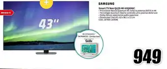 MediaWorld SAMSUNG Smart TV Neo QLED 4K 43QN90C offerta