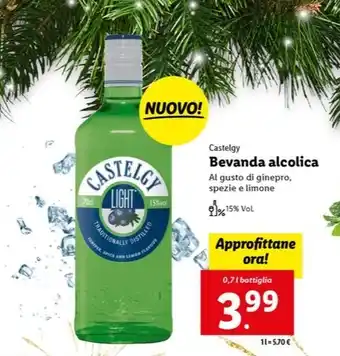Lidl Castelgy Bevanda alcolica 0,7 l bottiglia offerta