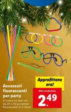 Lidl Accessori fluorescenti per party offerta