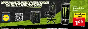 Lidl Monster Energy Drink Green 0,5 l lattina offerta