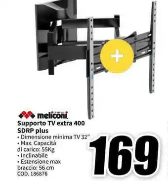meliconi Supporto TV extra 400 SDRP plus