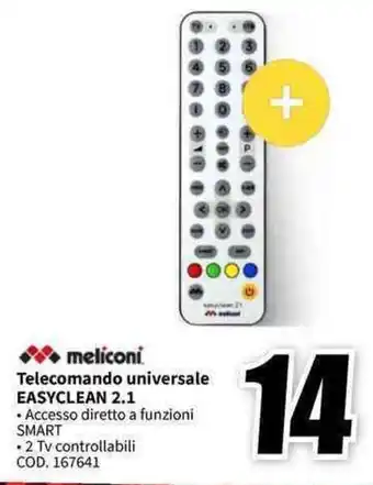 meliconi Telecomando universale EASYCLEAN 2.1